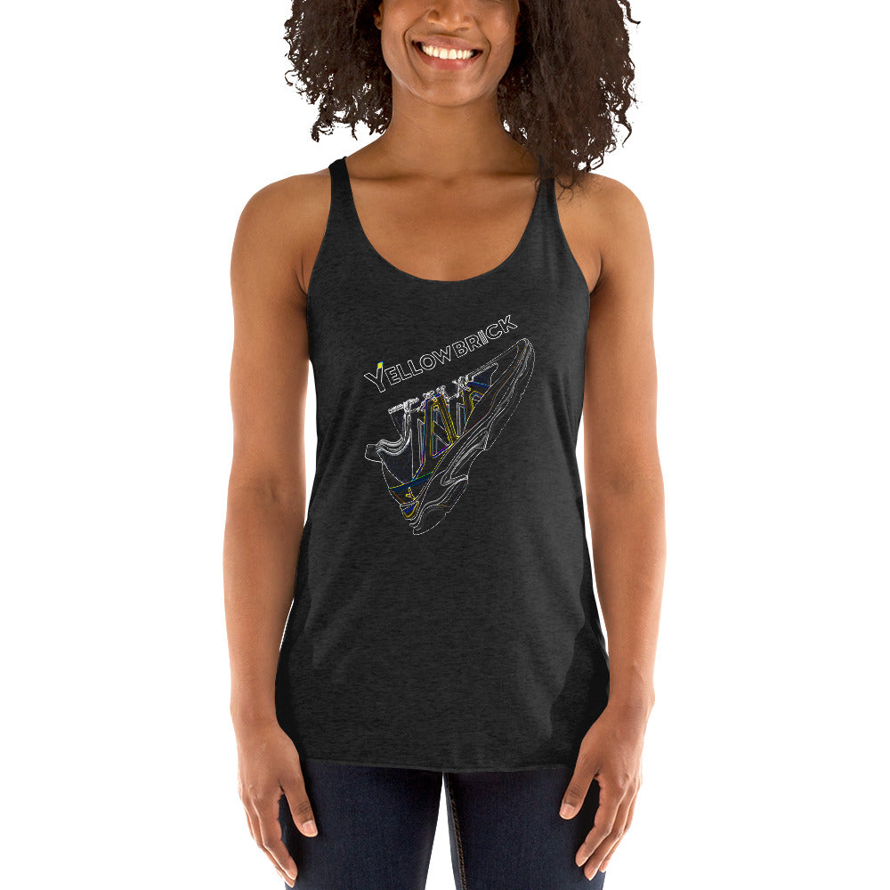 Yellowbrick Sneaker Essentials Women's Racerback Tank (designed by Lindsay Milner, Yellowbrick graduate)